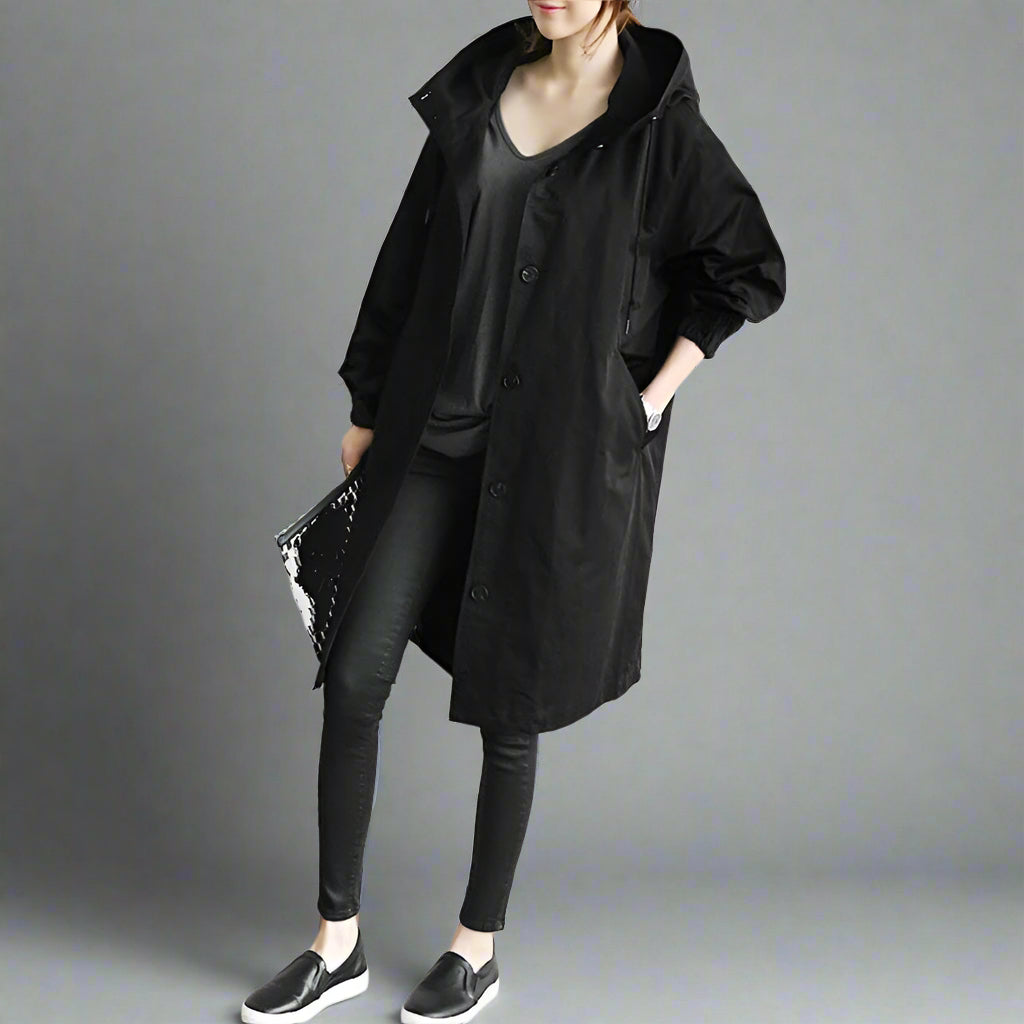 W&W | Modischer langer Trenchcoat Damen Wechsel Saison 2023 - Image 9