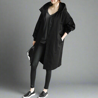 W&W | Modischer langer Trenchcoat Damen Wechsel Saison 2023 - Image 9